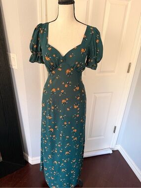 inspired hearts green dress | Dresses | Spring Black floral